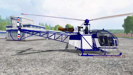 Sud-Aviation Alouette II Police pour Farming Simulator 2015