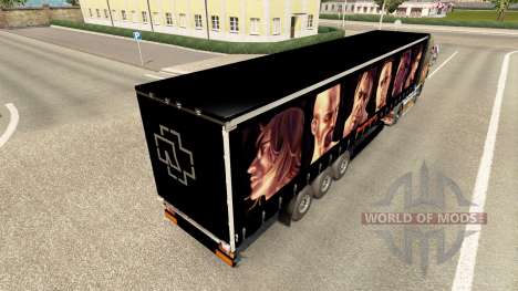 Rammstein skin for trailers für Euro Truck Simulator 2