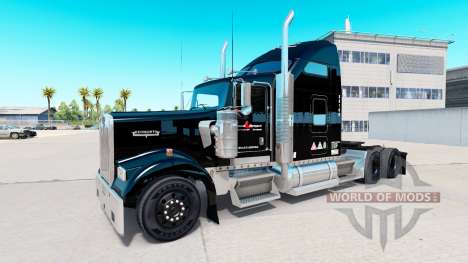 Haut Stevens-Transport-LKW Kenworth W900 für American Truck Simulator