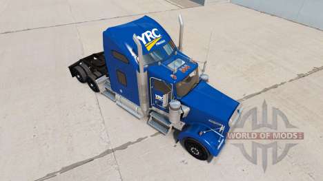 La peau YRC sur le camion Kenworth W900 pour American Truck Simulator