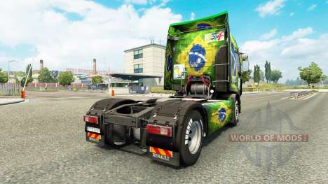 La peau Brasil 2014 pour tracteur Renault pour Euro Truck Simulator 2