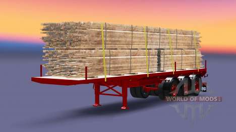 Die Auflieger-Plattform mit load-boards für Euro Truck Simulator 2