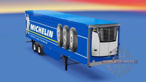 Michelin peau sur le reefer remorque pour American Truck Simulator