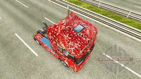 Haut Coca-Cola-Bläschen an der Zugmaschine Scani für Euro Truck Simulator 2
