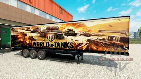 La peau de World of Tanks sur des semi-remorques pour Euro Truck Simulator 2