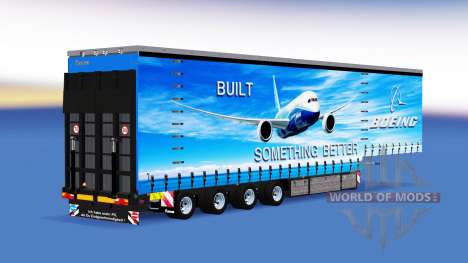 Vier-Achs-Vorhang-semi-trailer v1.1.1 für American Truck Simulator