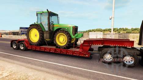 Low sweep mit einer Ladung von Traktoren von Joh für American Truck Simulator