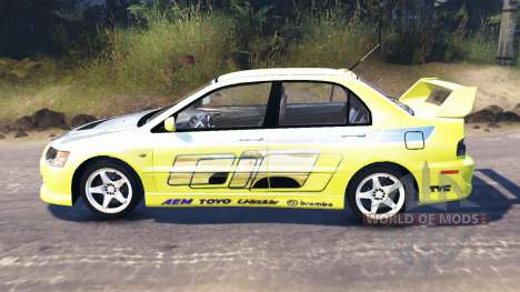 Mitsubishi Lancer Evolution IX [Форсаж 2] pour Spin Tires