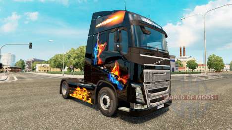 Feuer skin für den Volvo truck für Euro Truck Simulator 2