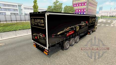 La peau Lotus F1 semi pour Euro Truck Simulator 2