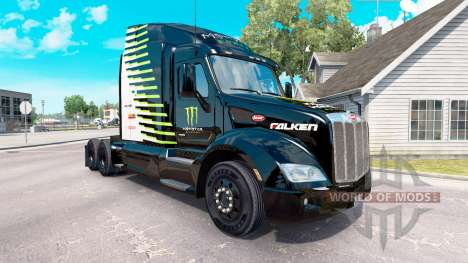 Die Monster Energy Falken-skin für den truck Pet für American Truck Simulator