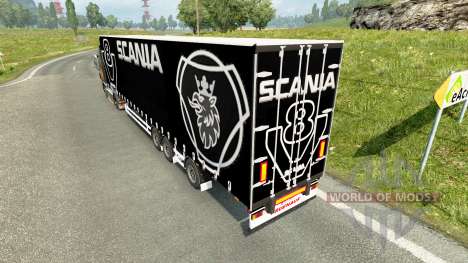 Vorhang semi-trailer Scania V8 für Euro Truck Simulator 2