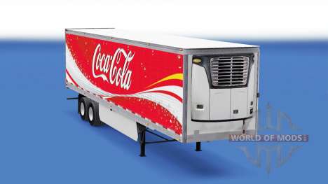 La peau de Coca-Cola frigorifique semi-remorque pour American Truck Simulator
