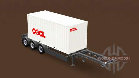 Semi-trailer mit 20-Pfund-container für American Truck Simulator