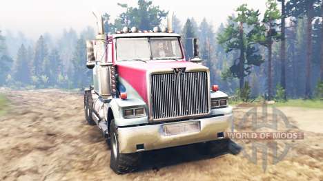 Western Star 4900 [red] pour Spin Tires