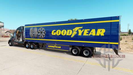 Haut Goodyear auf gekühlten Auflieger für American Truck Simulator