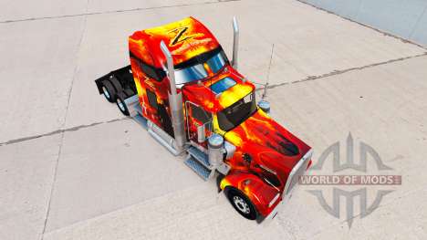 Zorro de la peau pour le Kenworth W900 tracteur pour American Truck Simulator