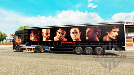 Rammstein skin for trailers für Euro Truck Simulator 2