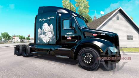 Marilyn Monroe de la peau pour le camion Peterbi pour American Truck Simulator
