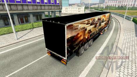 Haut Welt der Tanks Auflieger für Euro Truck Simulator 2