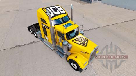 La peau JCB tracteur Kenworth W900 pour American Truck Simulator