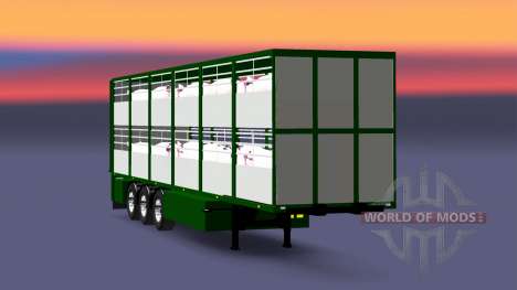 Auflieger-Rinder Träger Ferkel Trans für Euro Truck Simulator 2