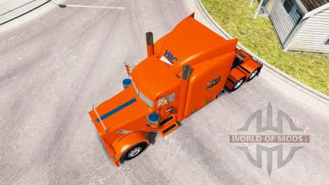 La peau YRC pour le camion Peterbilt 389 pour American Truck Simulator