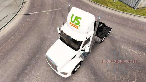 Haut UNS Lebensmittel LKW Peterbilt für American Truck Simulator