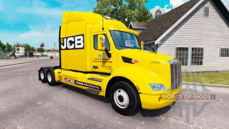 JCB skin für den truck Peterbilt für American Truck Simulator