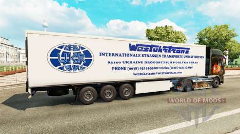 Der Westen-Truck-Trans skin für trailer für Euro Truck Simulator 2