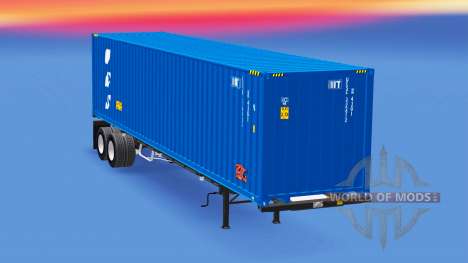 Sattelauflieger mit 40-Fuß-container für American Truck Simulator