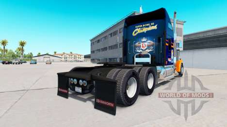 La peau Broncos de Denver sur le camion Kenworth pour American Truck Simulator