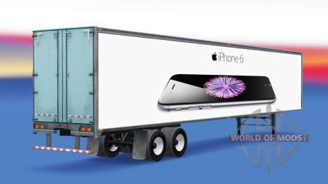 Tous métal-semi-remorque iPhone 6 pour American Truck Simulator