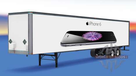 Tous métal-semi-remorque iPhone 6 pour American Truck Simulator