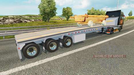 Die semi-Plattform mit dem Wagen für Euro Truck Simulator 2