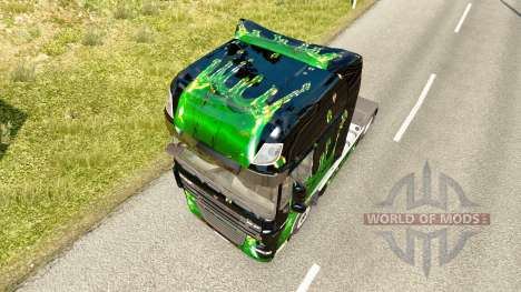 Des œuvres d'art de la peau pour DAF camion pour Euro Truck Simulator 2