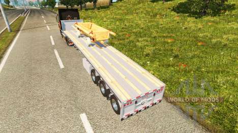 Le semi-plate-forme avec le panier pour Euro Truck Simulator 2
