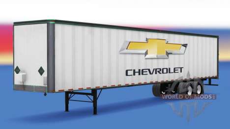 La peau de Chevrolet sur la remorque pour American Truck Simulator