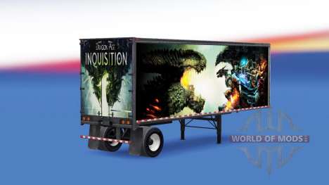 De tous les métaux semi-trailer de Dragon Age pour American Truck Simulator