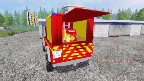 Land Rover Defender 110 Pickup sapeurs-pompiers pour Farming Simulator 2015