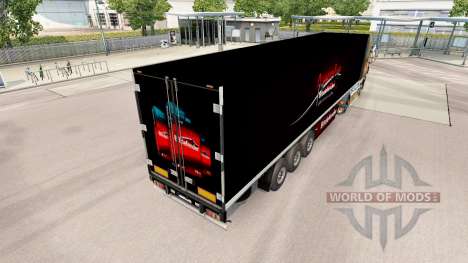 La peau BitDefender sur la remorque pour Euro Truck Simulator 2