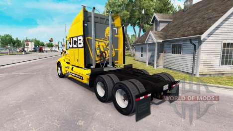 JCB la peau pour le camion Peterbilt pour American Truck Simulator