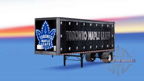 La peau Maple Leafs de Toronto sur la remorque pour American Truck Simulator