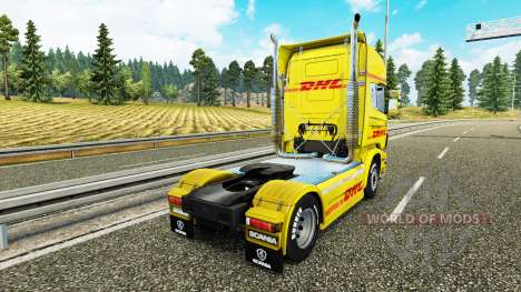 Haut DHL für Scania-LKW für Euro Truck Simulator 2