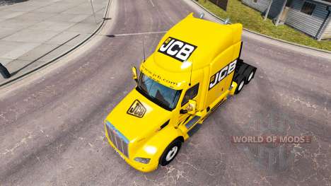 JCB la peau pour le camion Peterbilt pour American Truck Simulator
