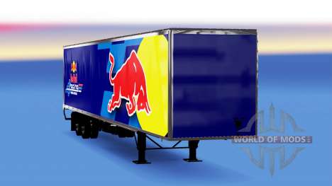 All-Metall-semi-trailer-Red Bull für American Truck Simulator