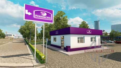 Hotelkette Travelodge und Premier Inn für Euro Truck Simulator 2