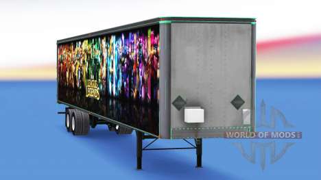 All-Metall-semi-trailer zu League of Legends für American Truck Simulator
