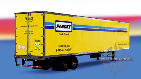 Penske-skin für den Anhänger für American Truck Simulator