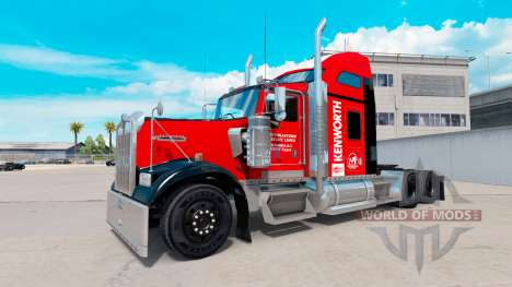 La peau sur le Sud-est de camion Kenworth W900 pour American Truck Simulator